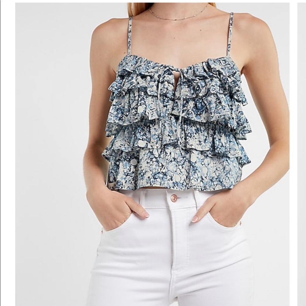 NWT Express Tiered Ruffle Cami